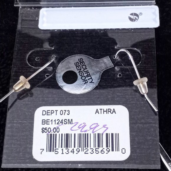 Fine Silver Plate Crystal Earrings New With Tags‎  #1122 - Picture 3 of 5